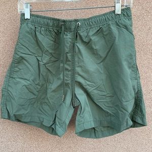 Zara 5’ Green Swim Trunks